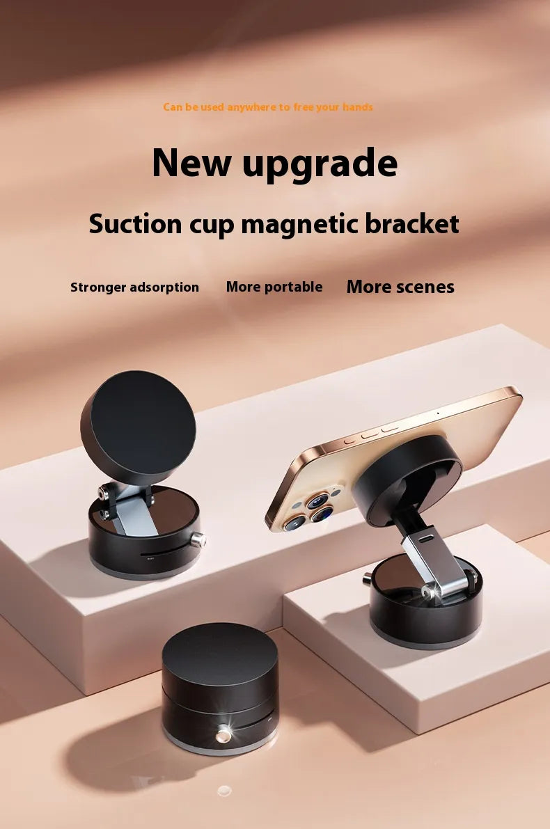 LiteLyfe Magnetic Foldable Phone Holder with Suction Cup