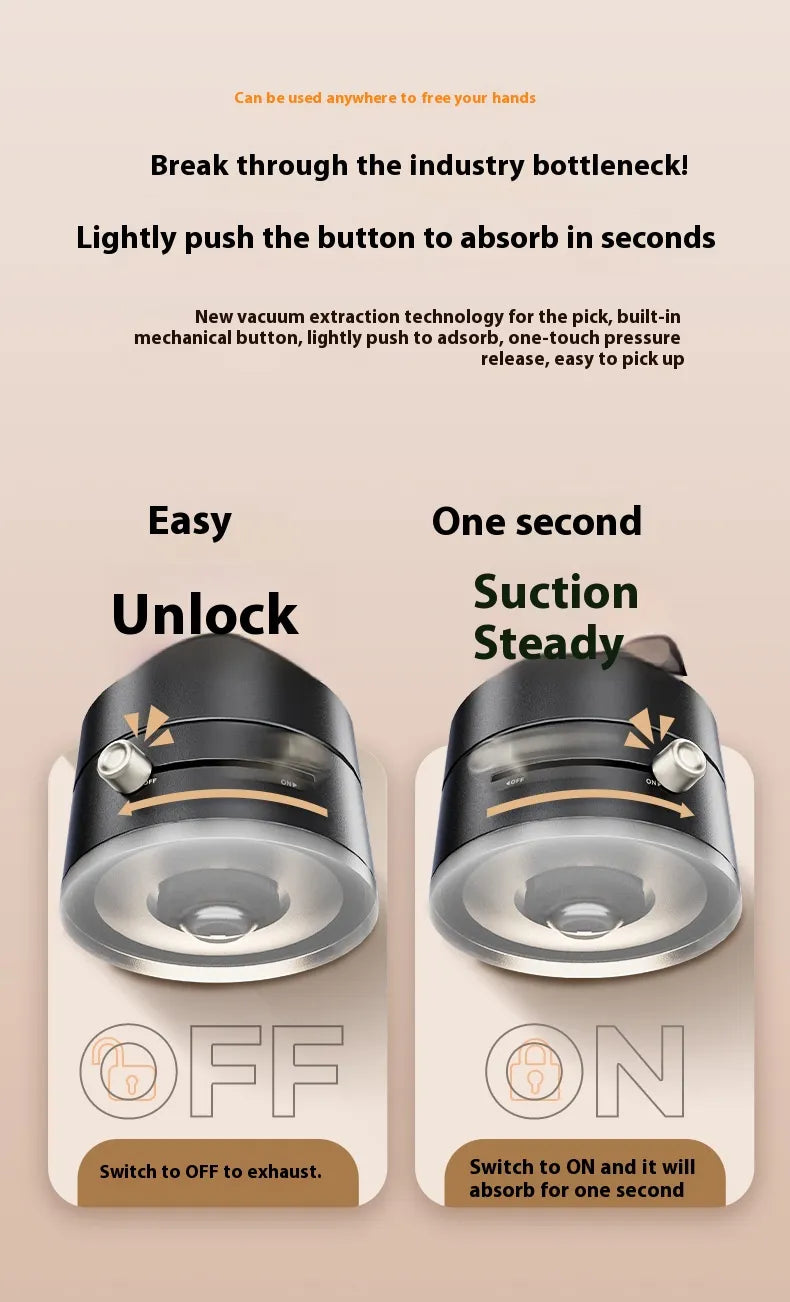 LiteLyfe Magnetic Foldable Phone Holder with Suction Cup