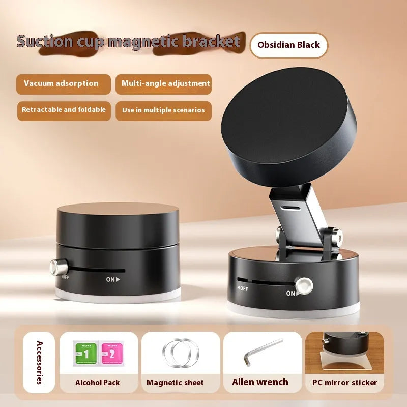 LiteLyfe Magnetic Foldable Phone Holder with Suction Cup