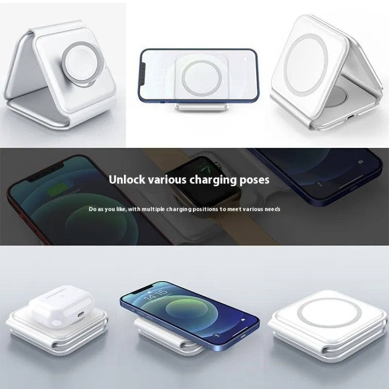LiteLyfe Magnetic 3-in-1 Charging Phone Holder