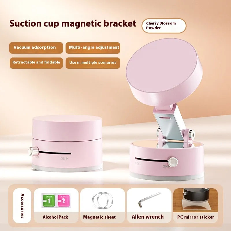 LiteLyfe Magnetic Foldable Phone Holder with Suction Cup